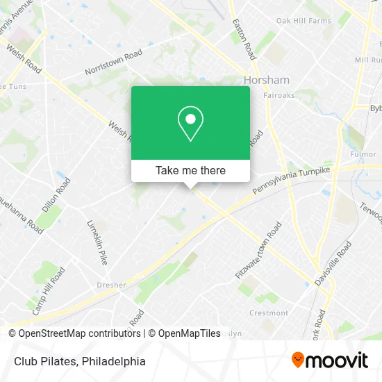 Club Pilates map