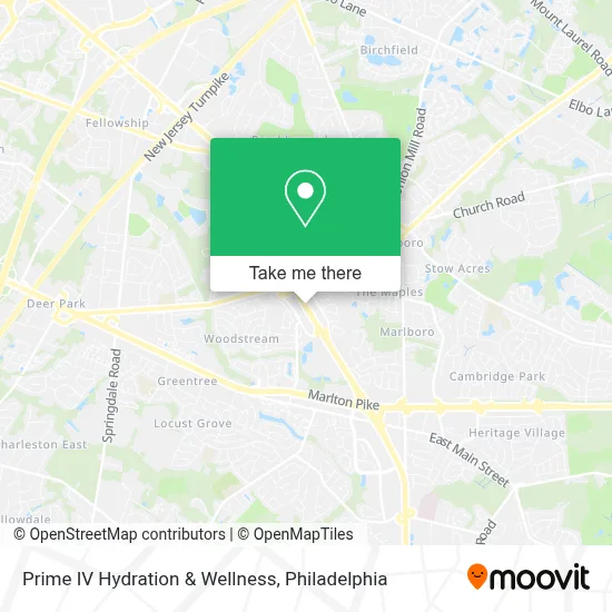 Prime IV Hydration & Wellness map