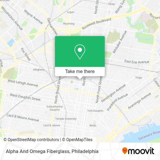 Alpha And Omega Fiberglass map
