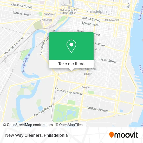 New Way Cleaners map
