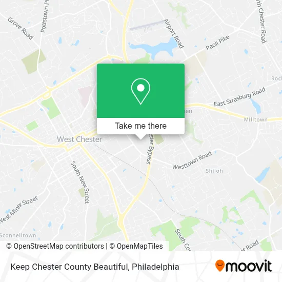 Keep Chester County Beautiful map