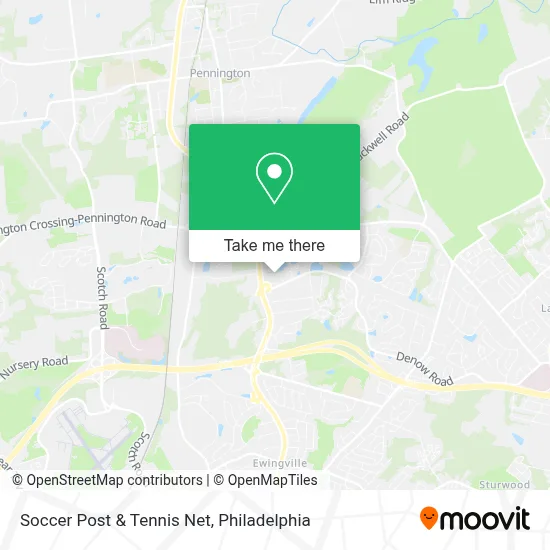 Soccer Post & Tennis Net map
