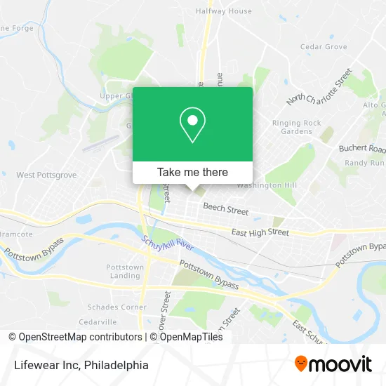 Lifewear Inc map