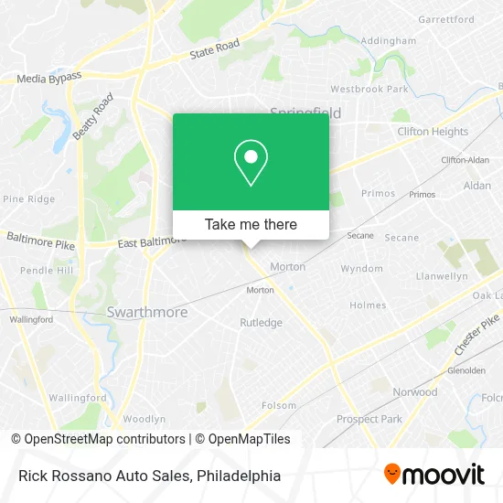 Rick Rossano Auto Sales map
