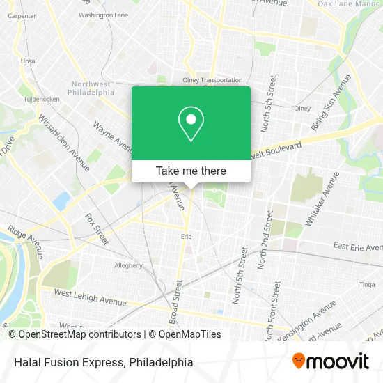 Halal Fusion Express map