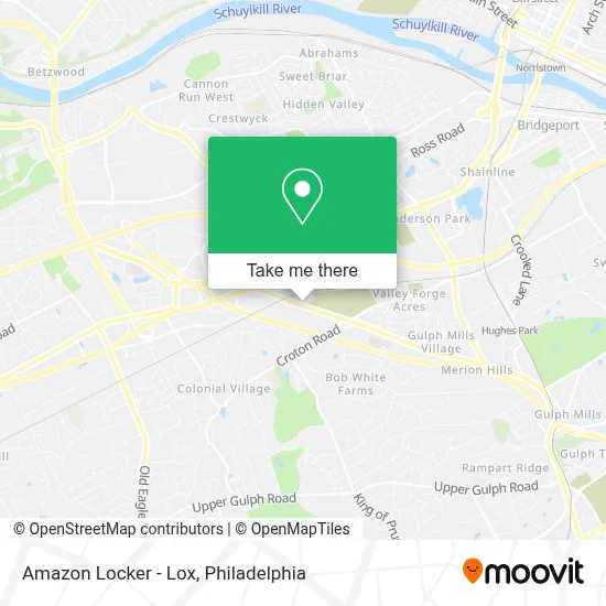 Amazon Locker - Lox map