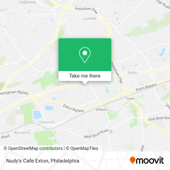 Nudy's Cafe Exton map