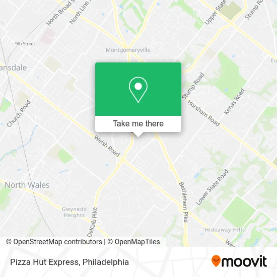 Pizza Hut Express map