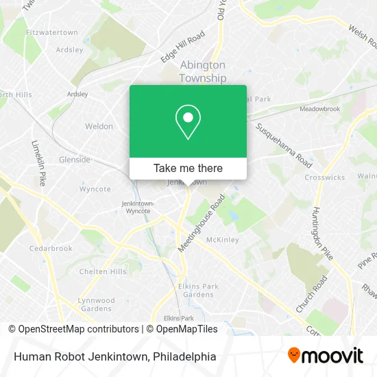 Human Robot Jenkintown map