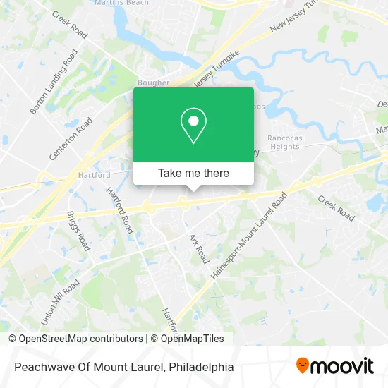 Peachwave Of Mount Laurel map