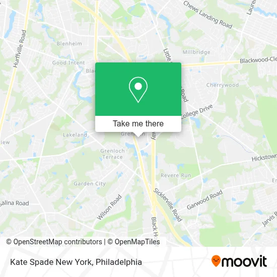 Kate Spade New York map