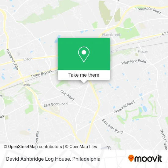 David Ashbridge Log House map