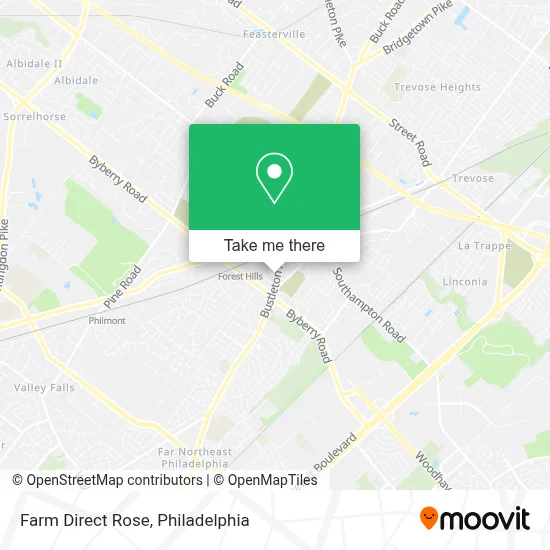 Farm Direct Rose map