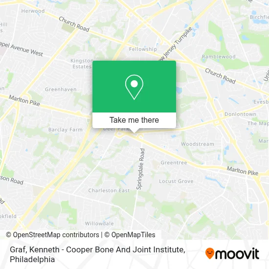 Graf, Kenneth - Cooper Bone And Joint Institute map