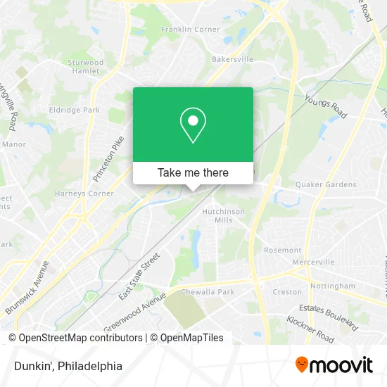 Dunkin' map