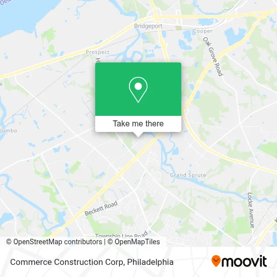 Commerce Construction Corp map