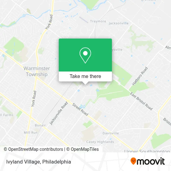 Ivyland Village map