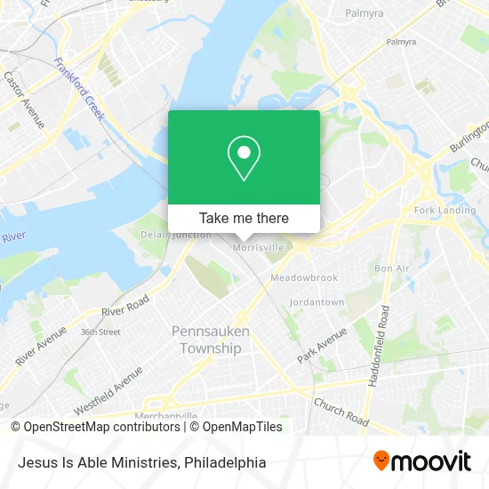 Jesus Is Able Ministries map