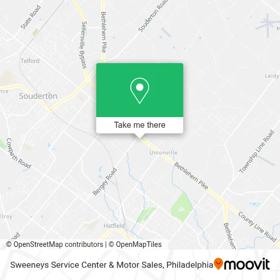 Sweeneys Service Center & Motor Sales map