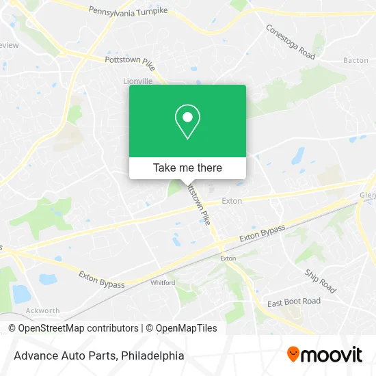 Advance Auto Parts map
