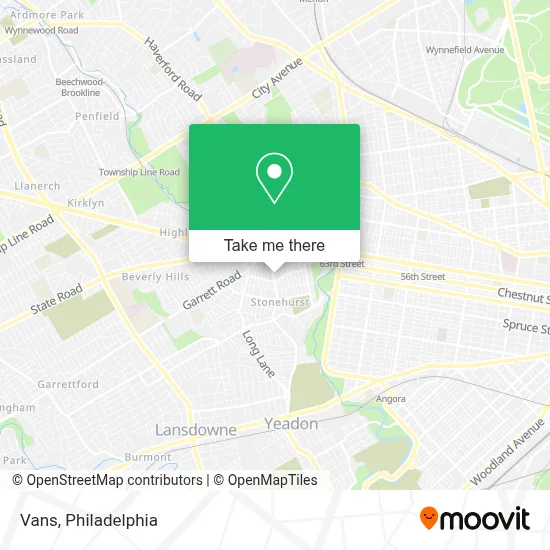Vans map