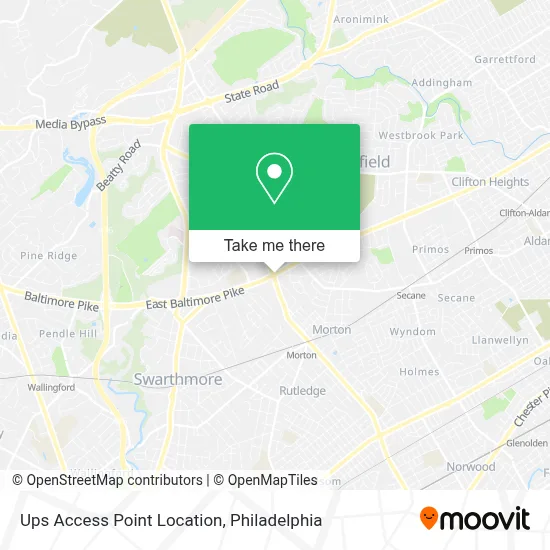 Ups Access Point Location map