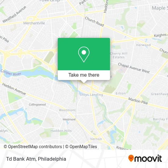 Td Bank Atm map