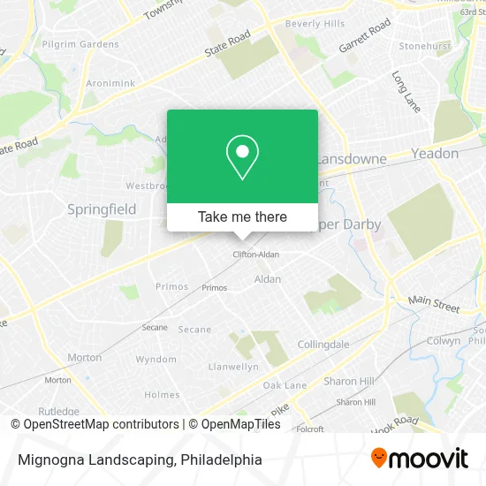 Mignogna Landscaping map