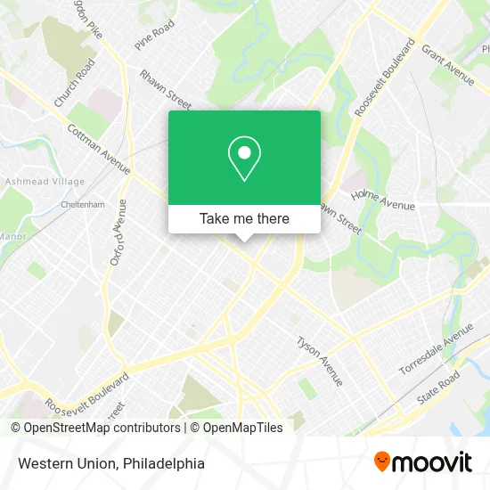 Western Union map
