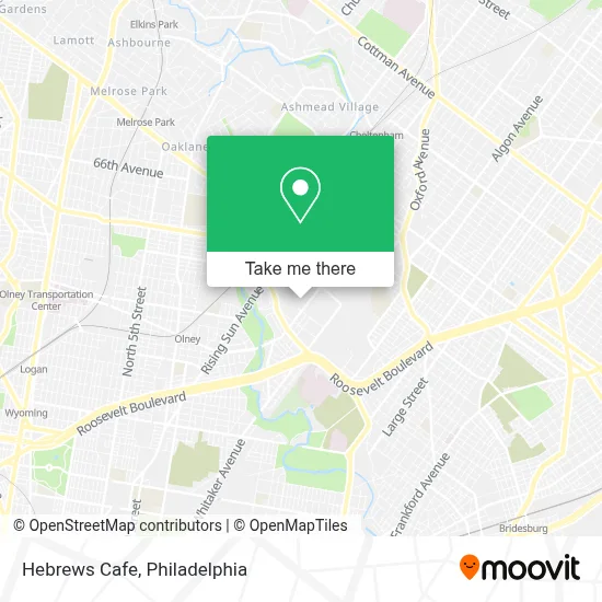 Hebrews Cafe map