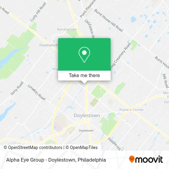 Alpha Eye Group - Doylestown map