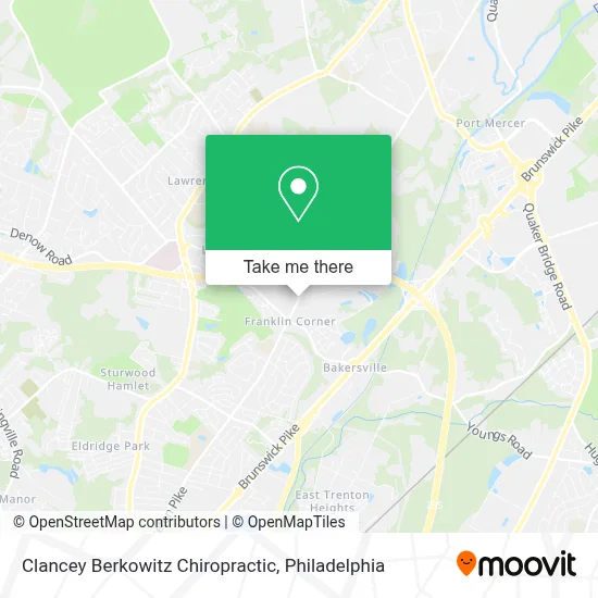 Clancey Berkowitz Chiropractic map