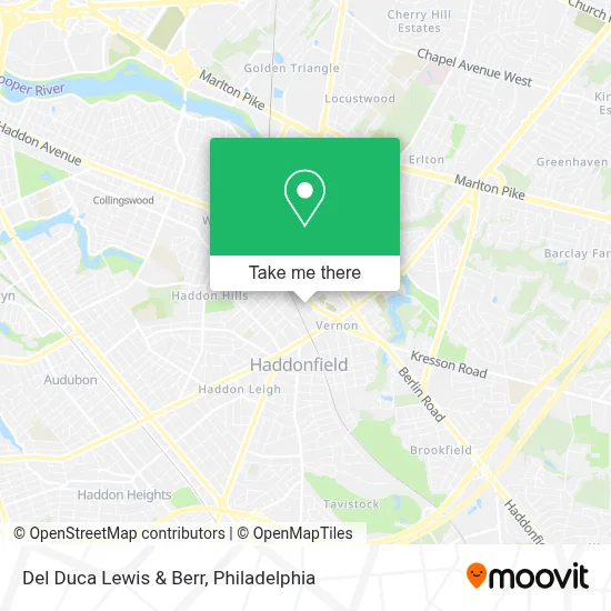 Del Duca Lewis & Berr map
