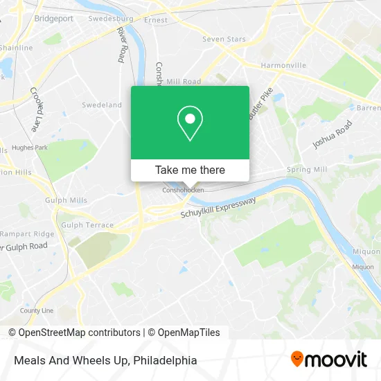 Meals And Wheels Up map