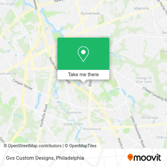 Gvs Custom Designs map