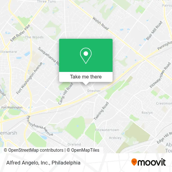 Alfred Angelo, Inc. map
