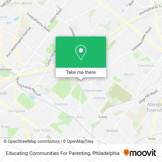 Educating Communities For Parenting map