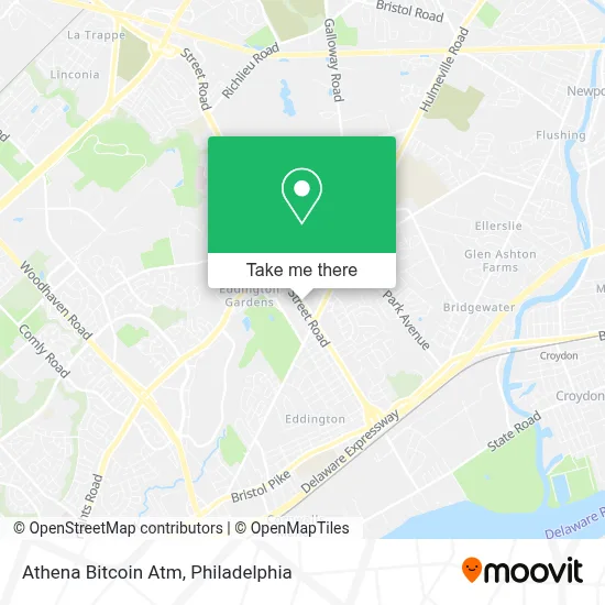 Athena Bitcoin Atm map