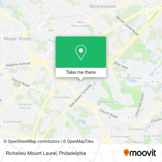 Richelieu Mount Laurel map
