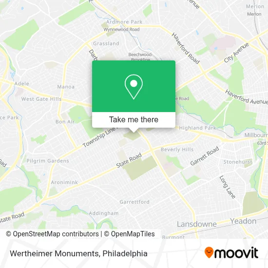 Wertheimer Monuments map