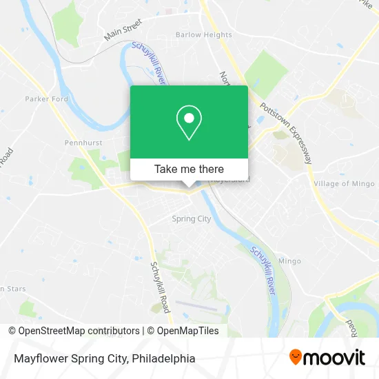 Mayflower Spring City map