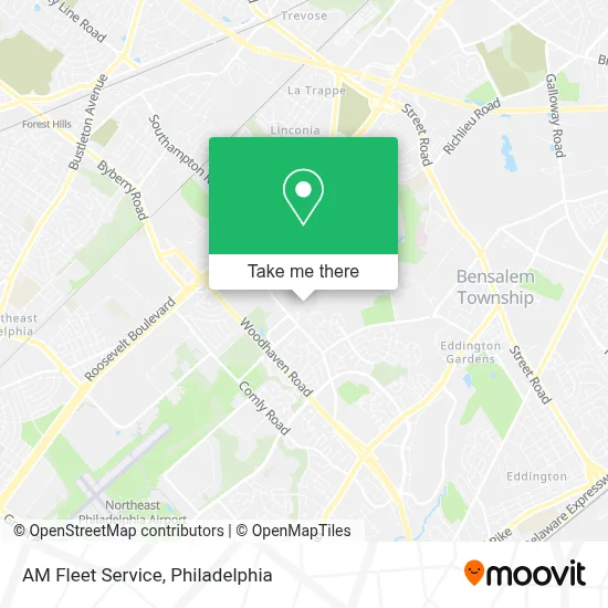 AM Fleet Service map