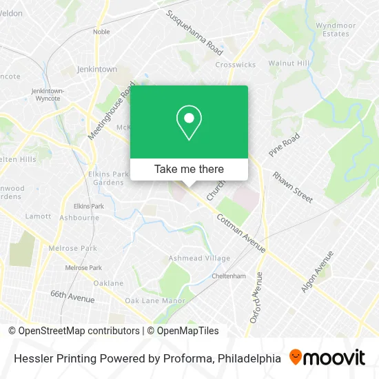 Hessler Printing Powered by Proforma map