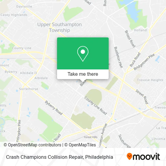 Crash Champions Collision Repair map