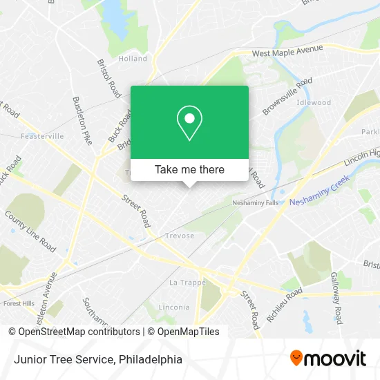 Junior Tree Service map