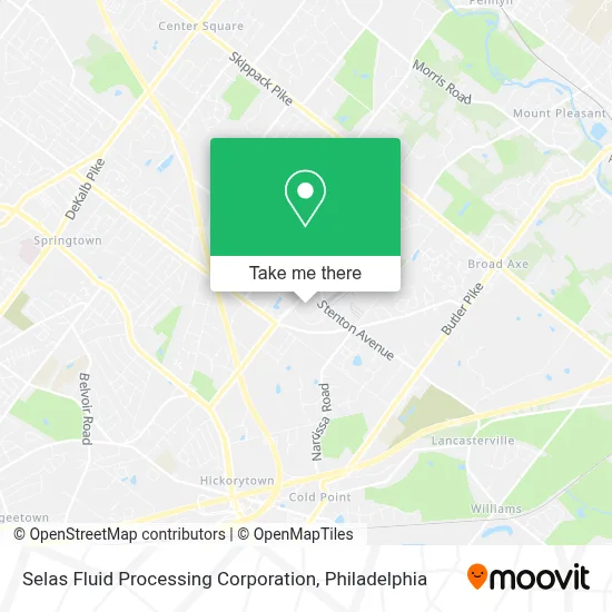 Selas Fluid Processing Corporation map