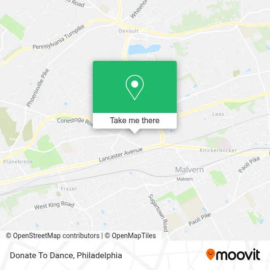 Donate To Dance map