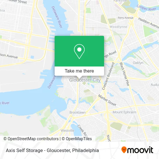 Axis Self Storage - Gloucester map