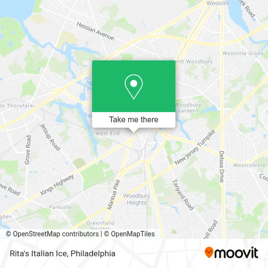 Rita's Italian Ice map