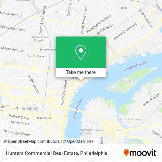 Hunters Commercial Real Estate map